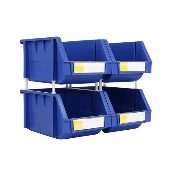 Günstiger Preis, stapelbare Quick-Pick-Aufbewahrungsbehälter aus Kunststoff für die Lagerung von Werkzeugteilen im Lager